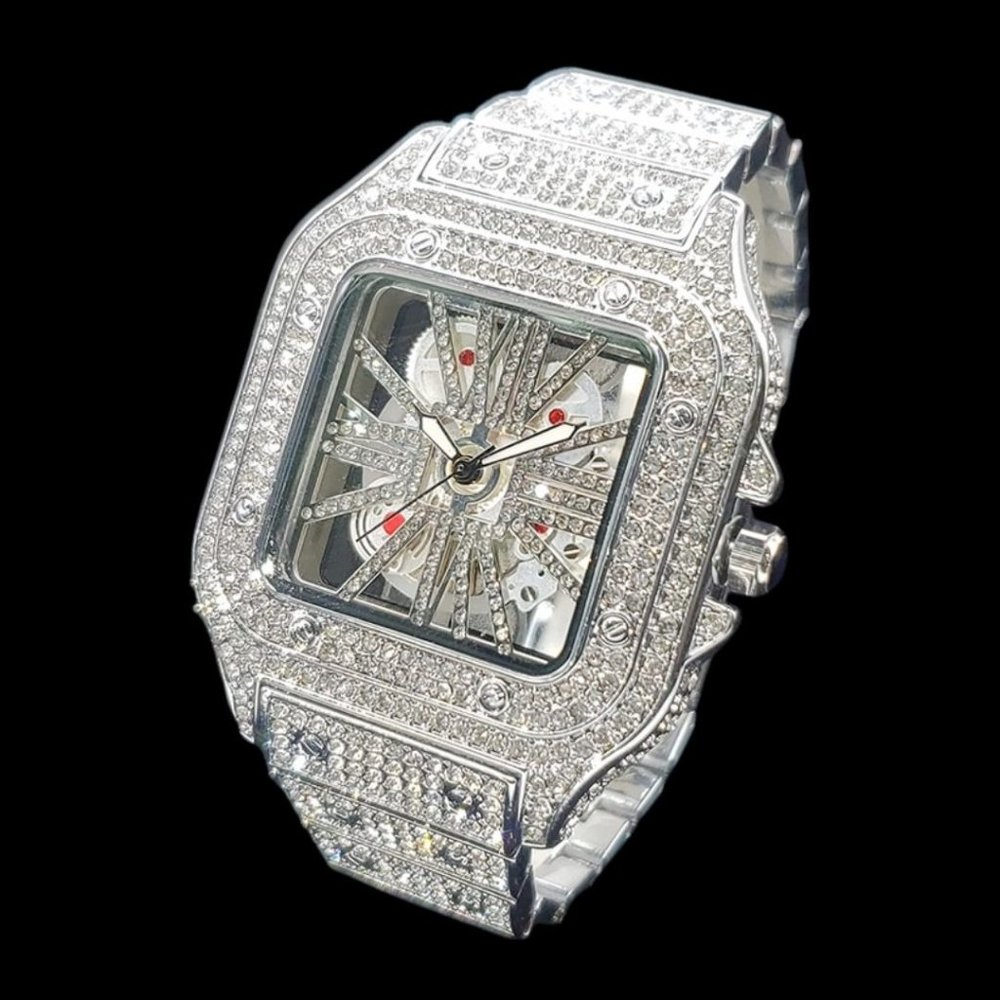 NEW | Skeleton Edition Iced Out Luxury Designer Watch